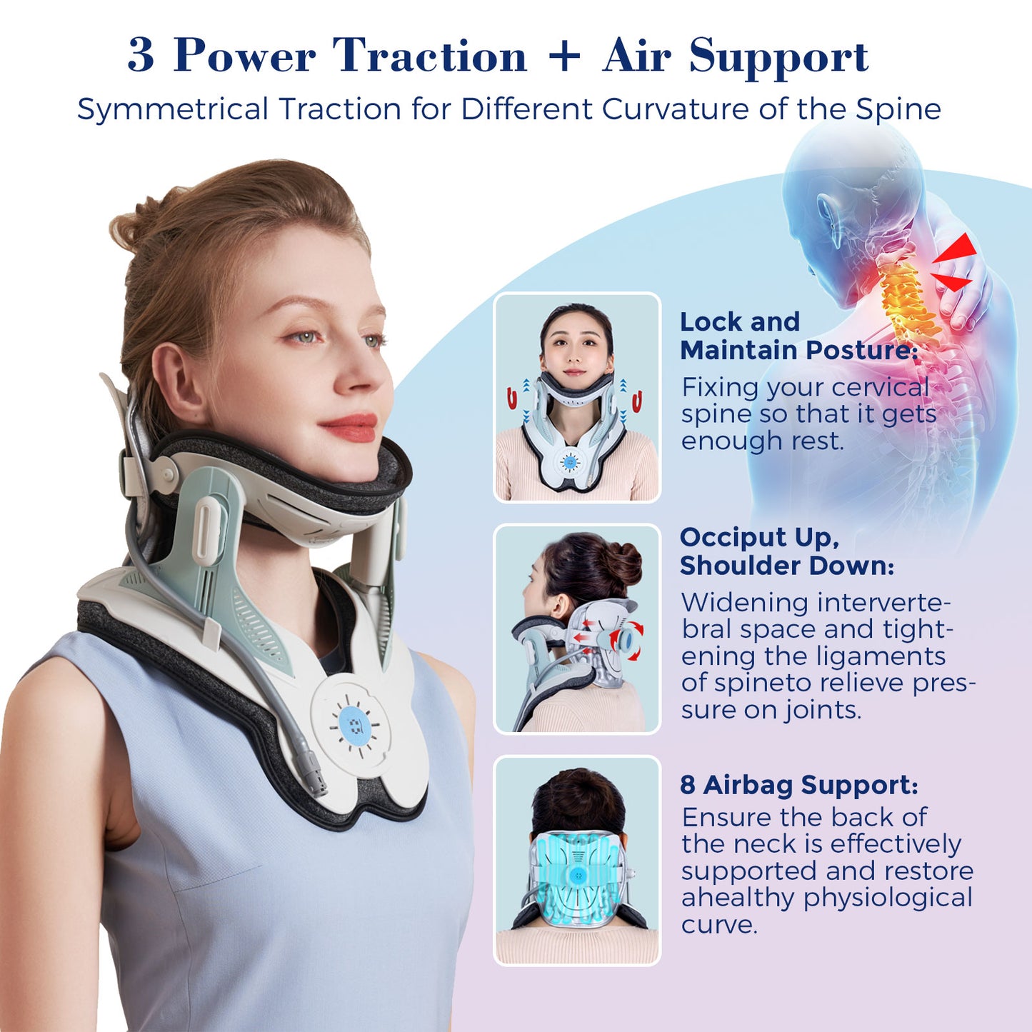 Cervical Traction Device for Neck Pain Relief