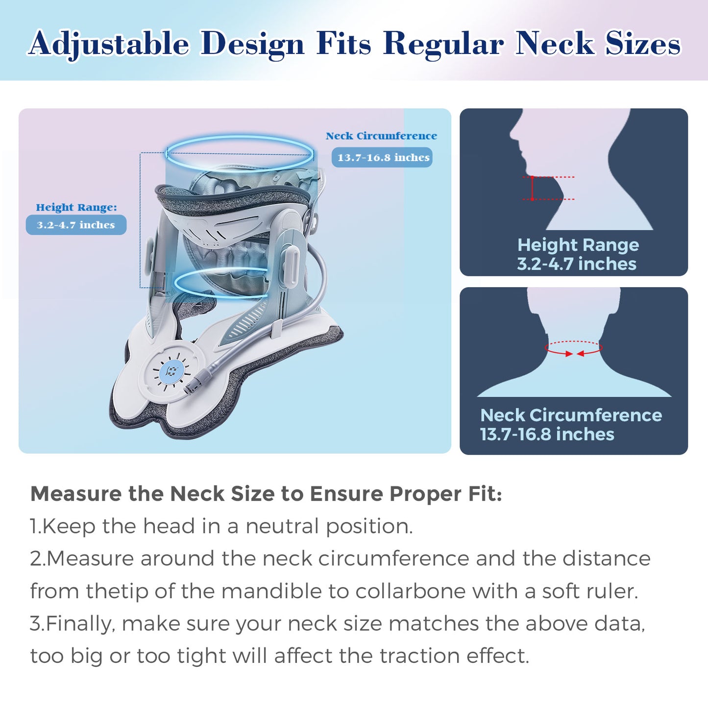 Cervical Traction Device for Neck Pain Relief